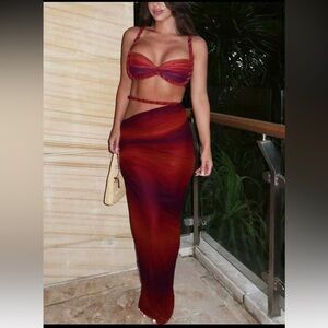 Two-Piece Ombre Maxi Set